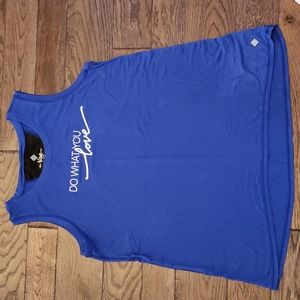 rise by LULUROE, royal blue sleeveless tunic, womens L